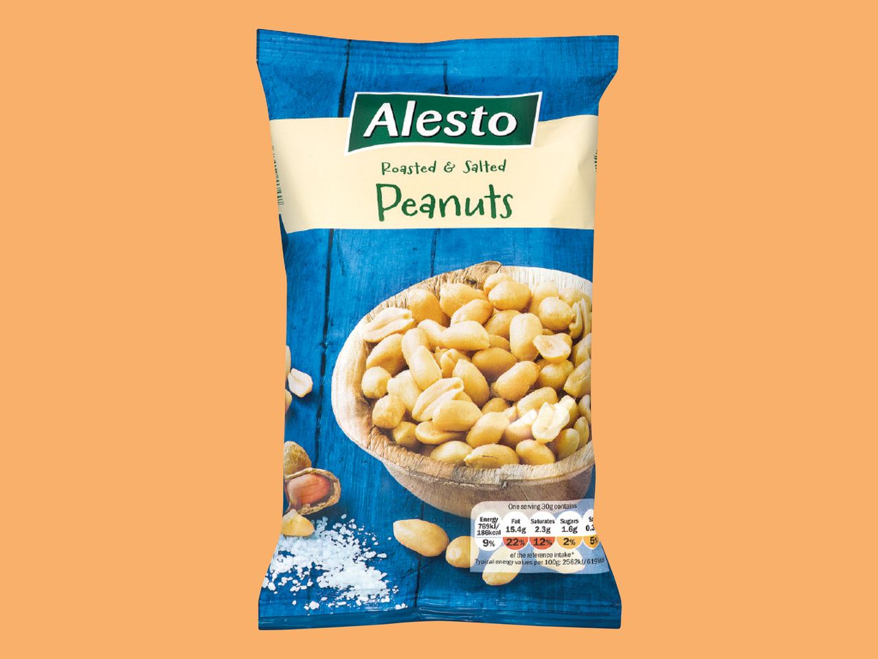 Go to full screen view: Alesto Roasted & Salted Peanuts - Image 1