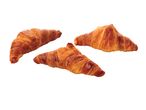 Três croissants crocantes.