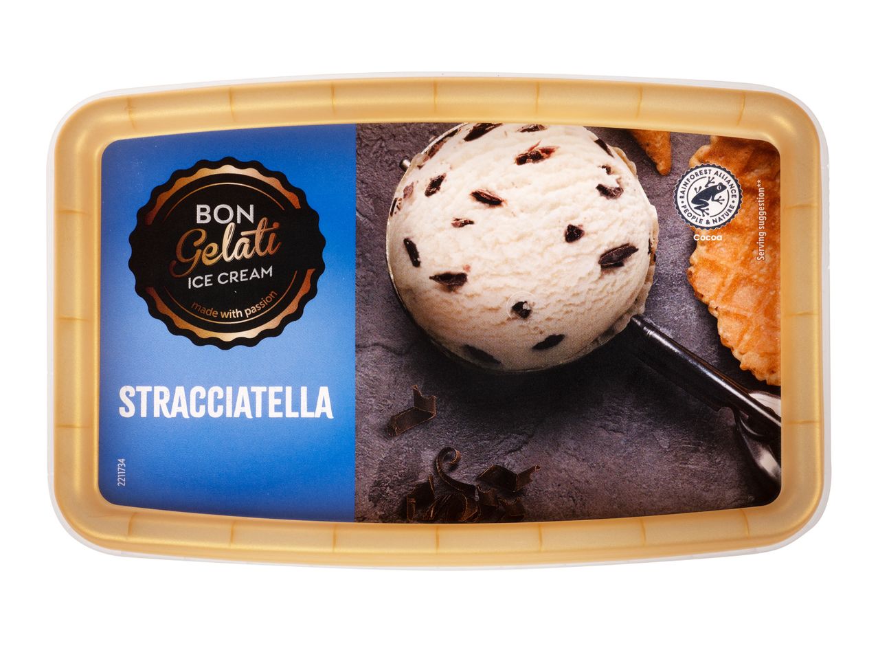 Accesați vizualizarea pe ecran complet: Înghețată premium cu Stracciatella - Imagine 1
