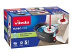 Mop and bucket set with pedal-activated spin and dry function, 5-year guarantee.