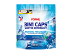 Detergent Formil 3in1 Caps pentru albi: 34 spălări, prospețime de dimineață.
