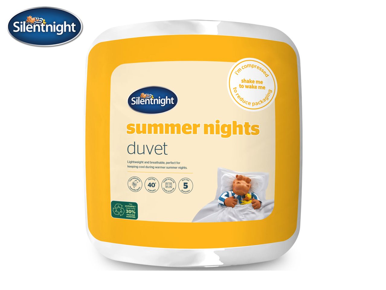 Slumberdown Summer Nights duvet, a lightweight summer bedding option.