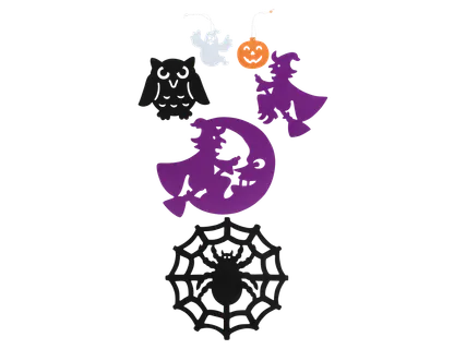 Halloweeni filcdekoráció