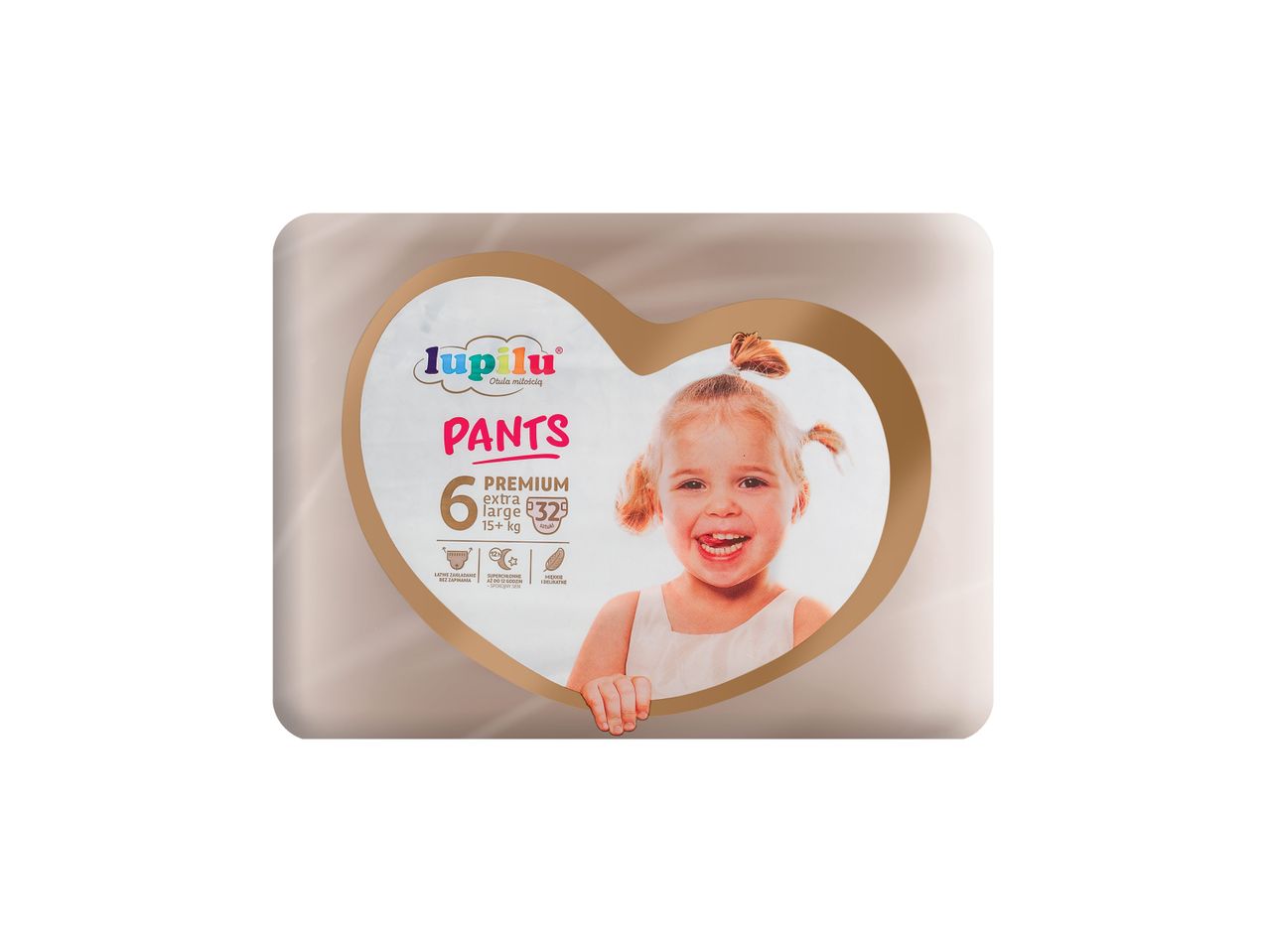 Lupilu Premium kelnaitės-vystyklai Pants, extra large dydis, vaikams nuo 15 kg.