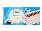 Gelatelli vanille: gelaagd ijsdessert met cacao.