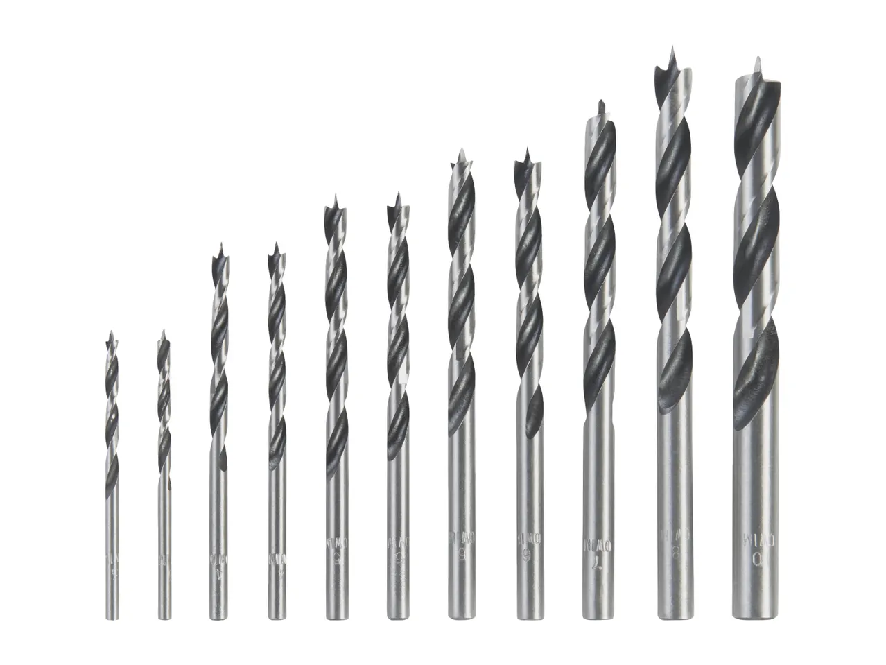 Parkside Wood Drill Bit Set - 11 Piece Set 
