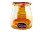 Full-fat yogurt with a layer of peach preparation, 135g.