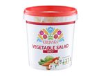 A large bucket of Denmar Vegetable Salad.