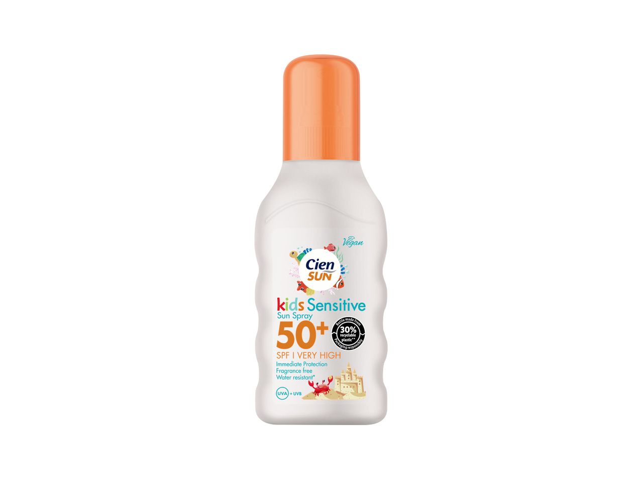 Accesați vizualizarea pe ecran complet: Spray cu protecție solară pentru copii, pentru piele sensibilă, SPF 50+ - Imagine 1