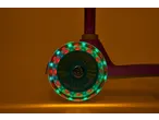 Lupilu Tri-Scooter with LED Wheels, showing a spinning wheel with red and green lights.
