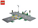 LEGO City Road Plates set with traffic lights, streetlights, and road signs.
