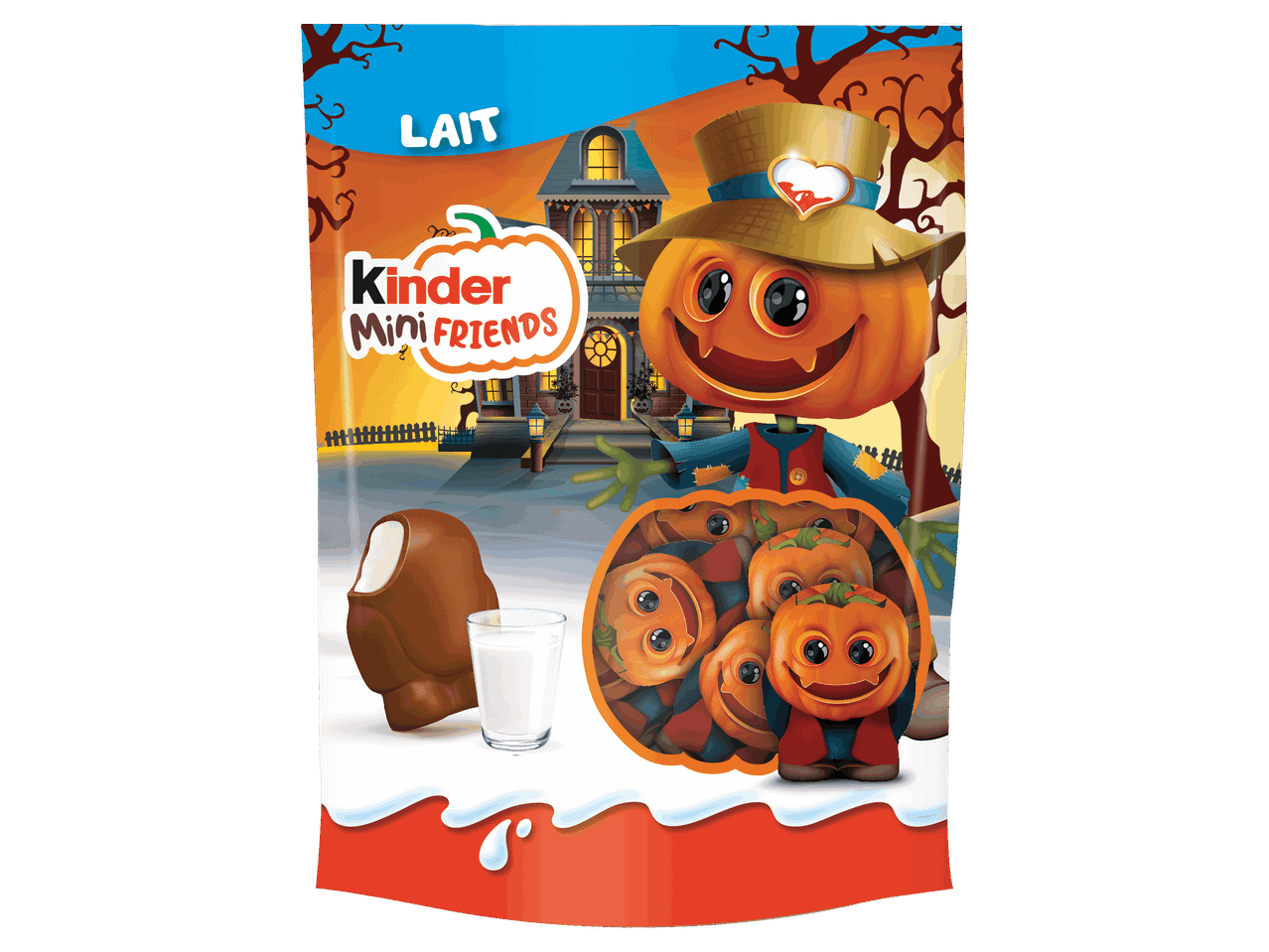 Tejes csokoládéfigurák halloweeni tök dizájnnal.