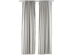 Livarno® Cortinas, cinza claro, plissadas, 2 unidades