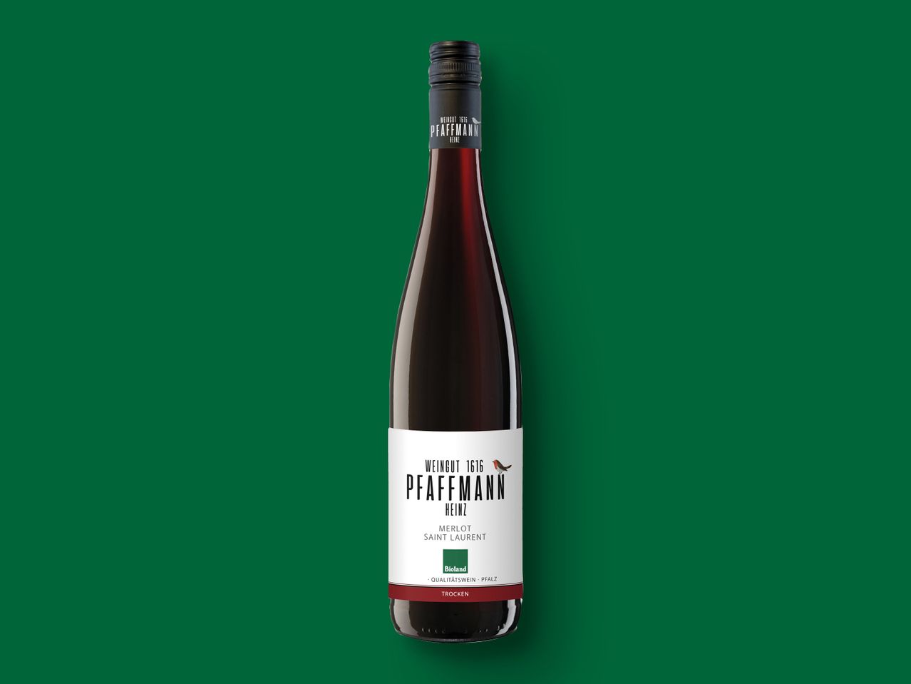 Pfaffmann Heinz Wein, Merlot Saint Laurent, Bioland.