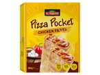 El Tequito Pizza Pocket: Bolinhos de pizza de frango fajita.