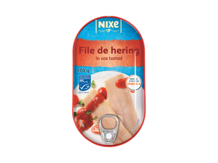 NIXE File hering în sos tomat