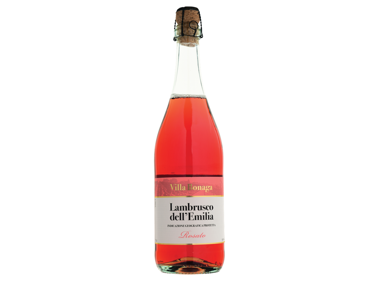 Espumante rosé Lambrusco dell'Emilia da Villa Bonaga.