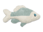 Plüsch-Fischspielzeug in Hellblau und Weiß