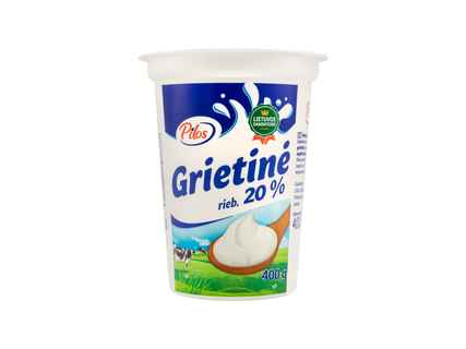 Grietinė, 20 %, 400 g