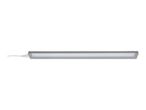 A gray LED light bar with a white cord extending from the left side.