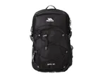 Front view of a black Trespass 30L Backpack