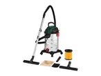 Parkside wet and dry vacuum cleaner with accessories including filters and nozzles