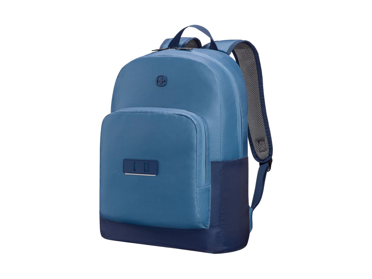 Eine dunkelblaue Victorinox-Rucksack, stilvoll und praktisch.