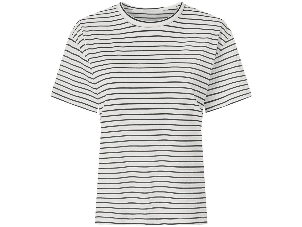 ESMARA majica od organskog pamuka, bijela s crnim prugama.