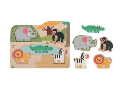 Medinė dėlionė su garsu