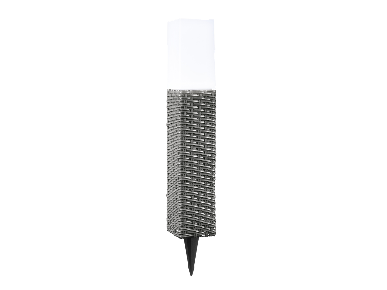 Außenbeleuchtung: gewebte Textur, LED-Lampe.