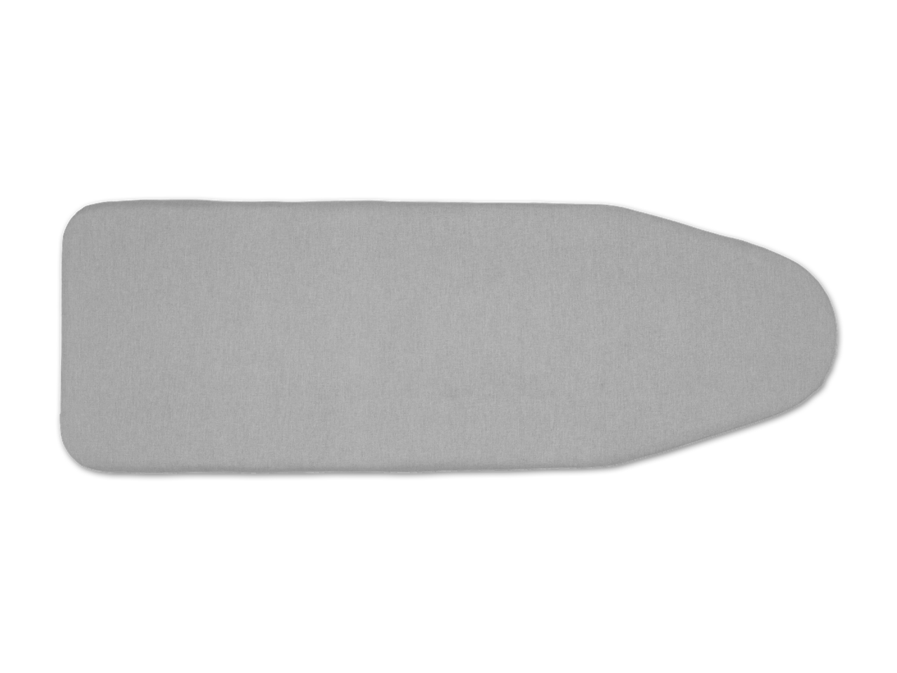 Graues Bügelbrettbezug auf schwarzem Hintergrund