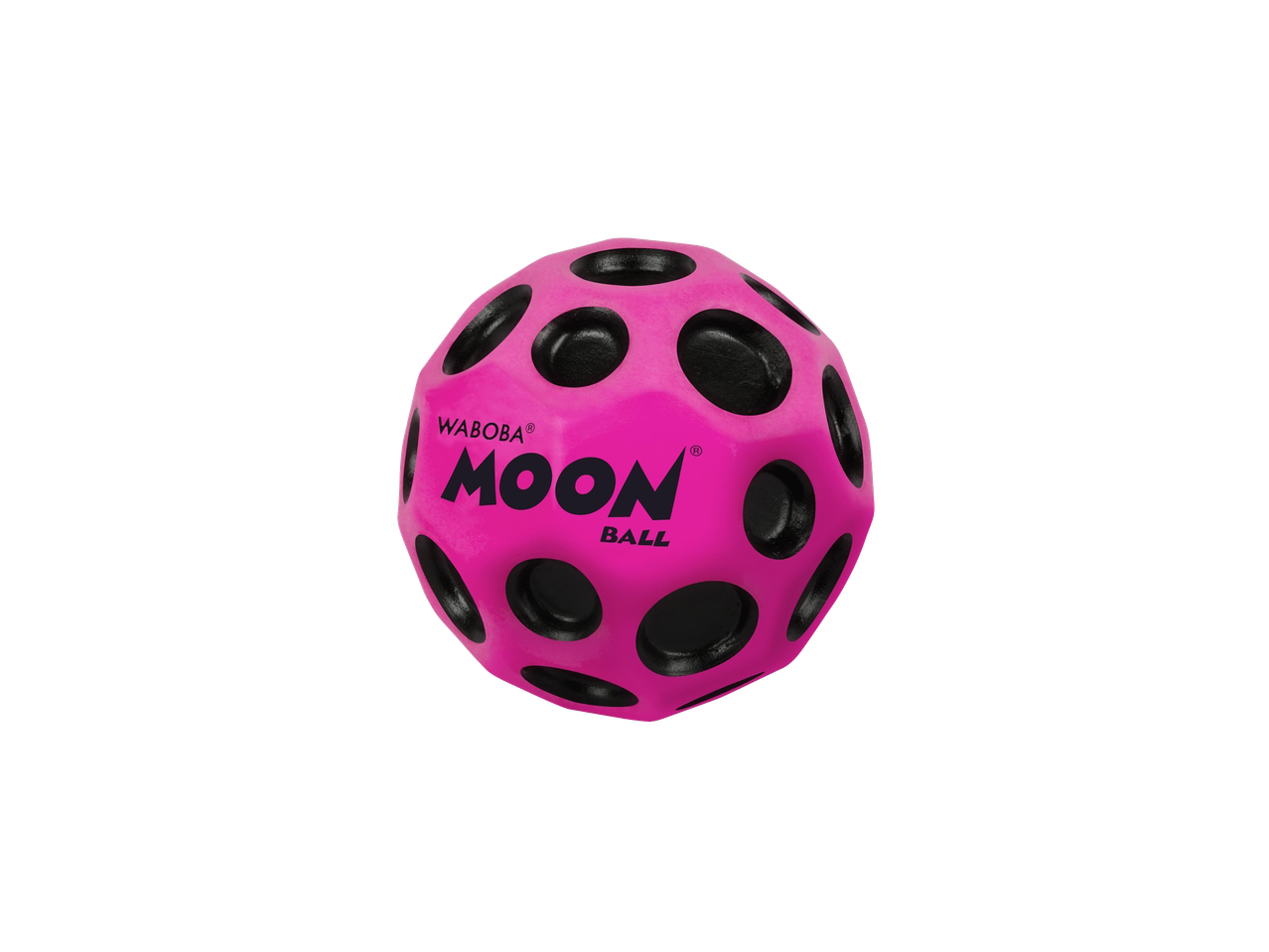 Roosa Waboba Moonball pall mustade aukudega