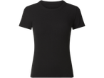 Esmara® ženska crna rebrasta majica