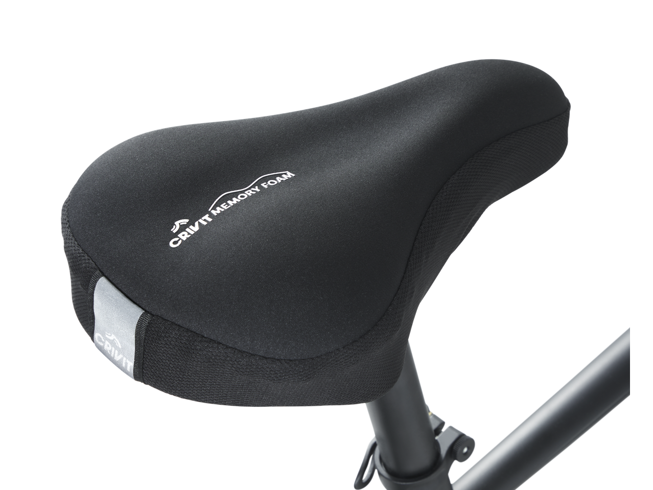 CRIVIT Memory Foam Saddle Cover on a bicycle seat post