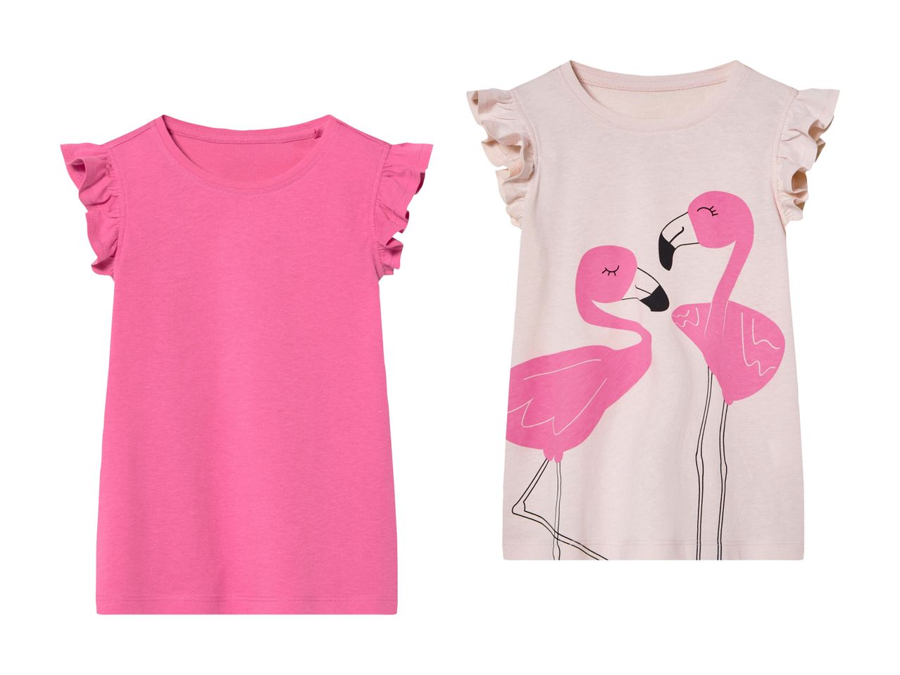 To søde flamingo-kjoler til piger.