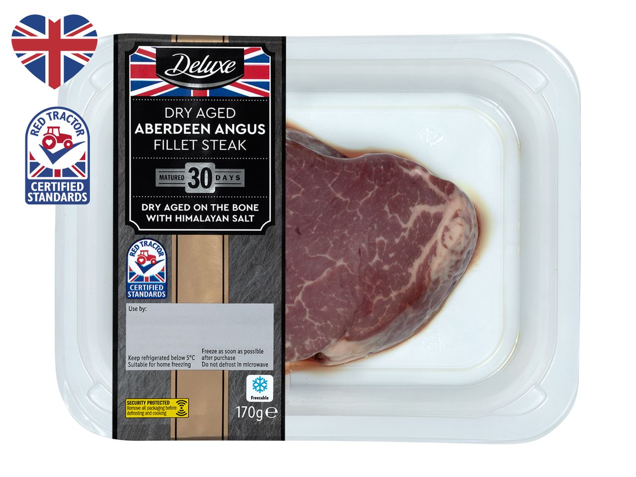 Dry aged Aberdeen Angus fillet steak, matured 30 days.