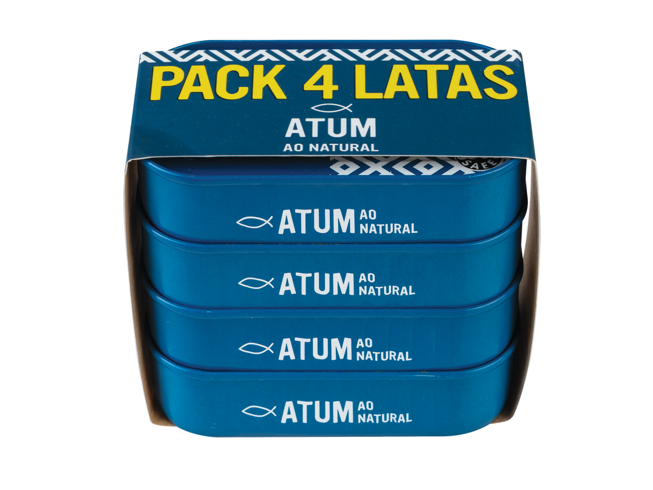 Pack de 4 latas de Atum ao natural.