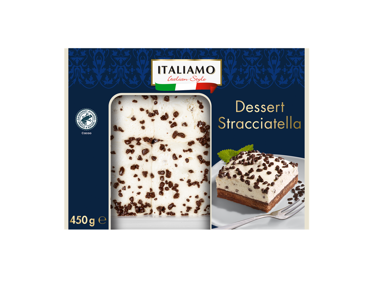 Dessert stracciatella avec pépites de chocolat, 450g