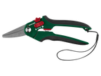 Foarfece de grădină Parkside cu mâner ergonomic și șnur.