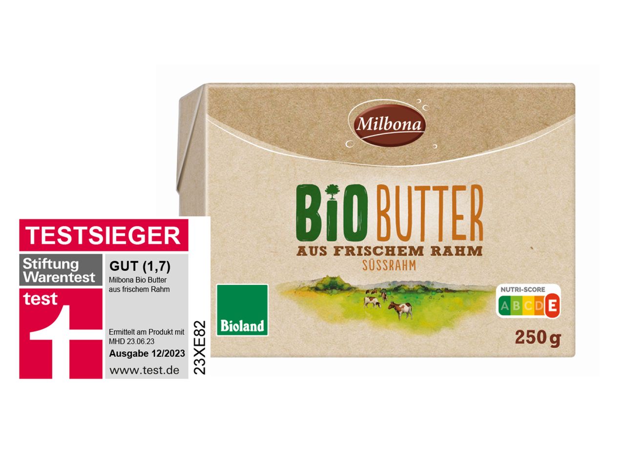 Gehe zu Vollbildansicht: Milbona Bio Butter aus frischem Rahm - Bild 1