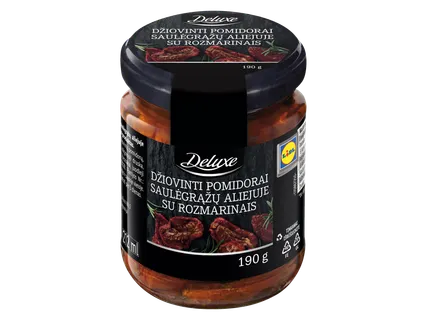 Džiovinti pomidorai saulėgrąžų aliejuje su rozmarinais