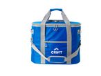 Borsa termica blu Crivit con manici e tracolla grigi