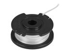Black spool with white trimmer line, featuring text 'www.guzzy-shop.de IAN 507528 2507'