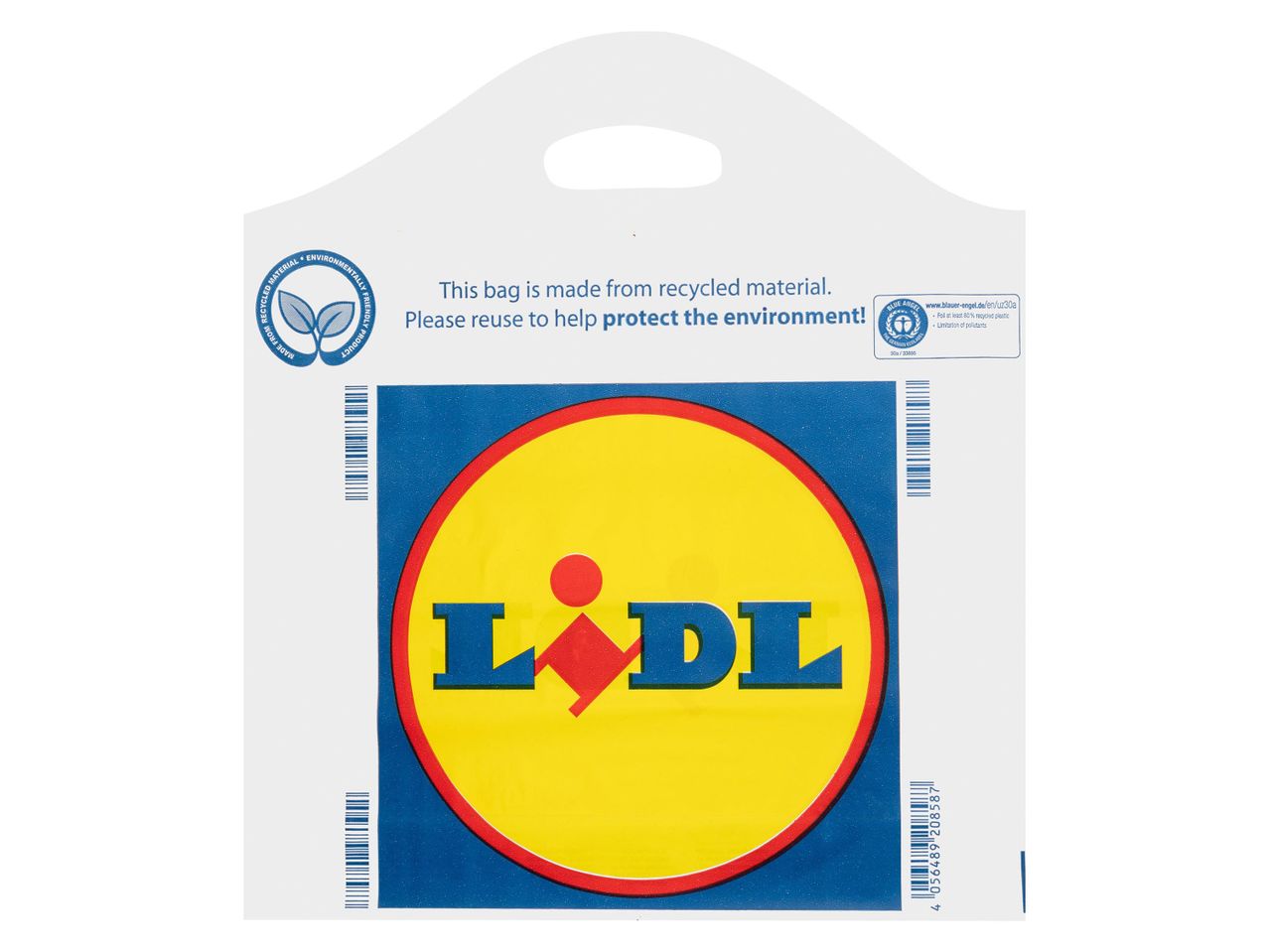 LIDL bevásárlótáska újrahasznosított anyagból.
