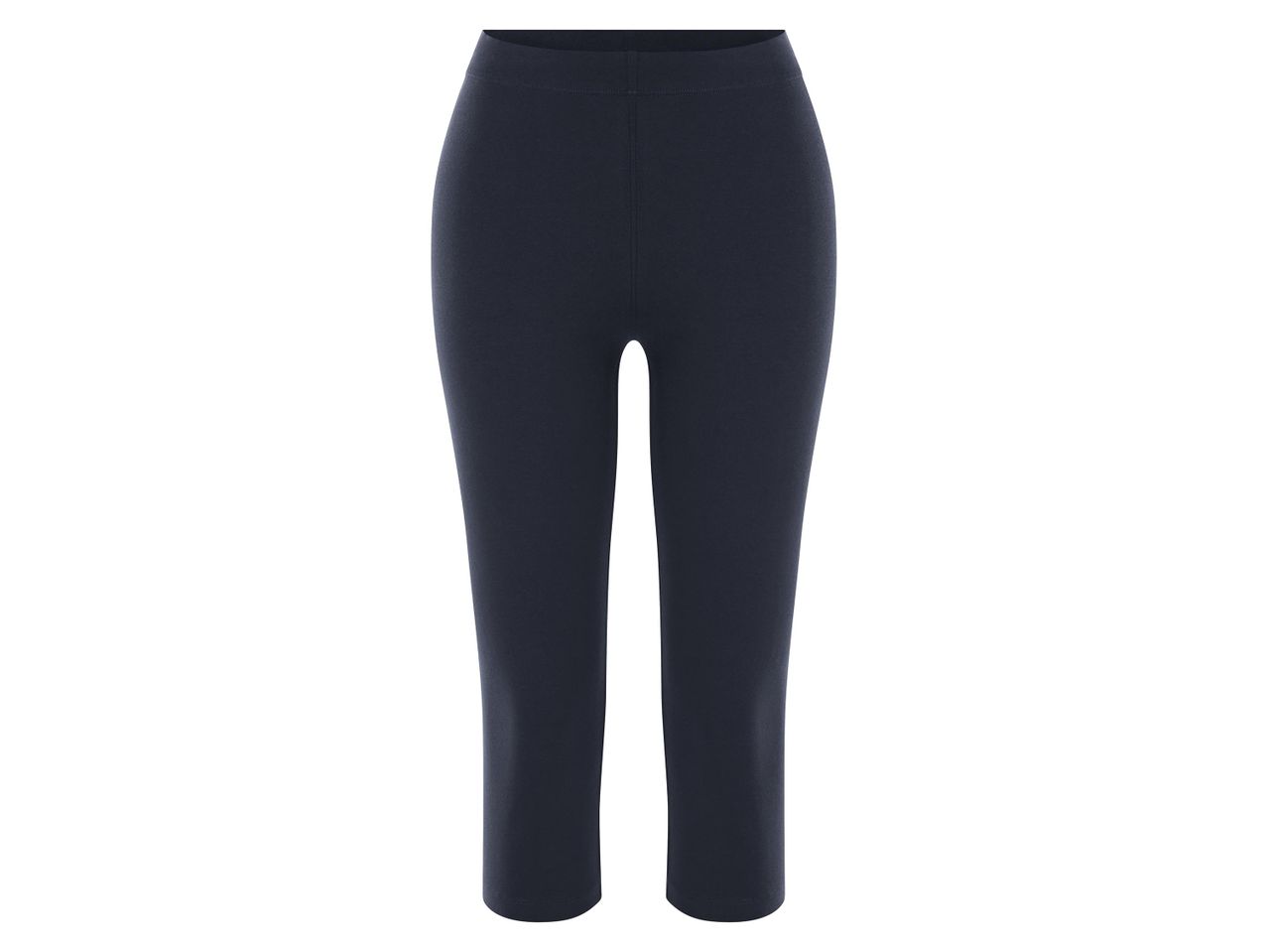 Sötétkék, 7/8-os hosszúságú leggings.