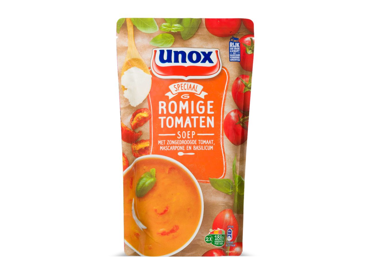 Ga naar volledige schermweergave: Unox romige tomatensoep in zak - afbeelding 1