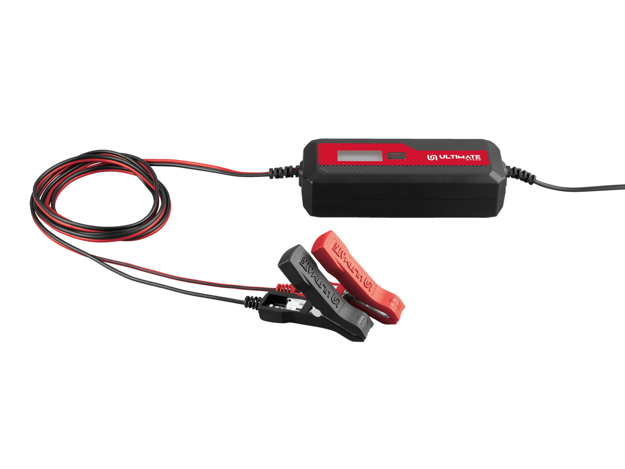 Ultimate Speed akumuliatoria įkroviklis su krokodilo spaustukais.