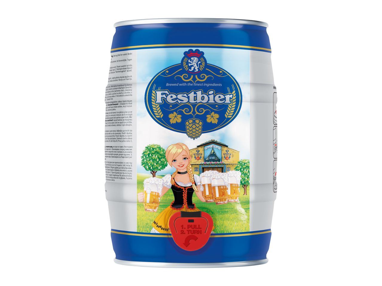 Festbier pivo u mini-buretu, spremno za točenje.