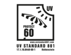 UV προστασία 60, πρότυπο UV 8011.