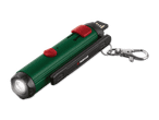Ein kompakter Bosch-Taschenlampen-Schlüsselanhänger.
